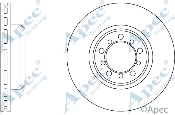 APEC BRAKING stabdžių diskas DSK905